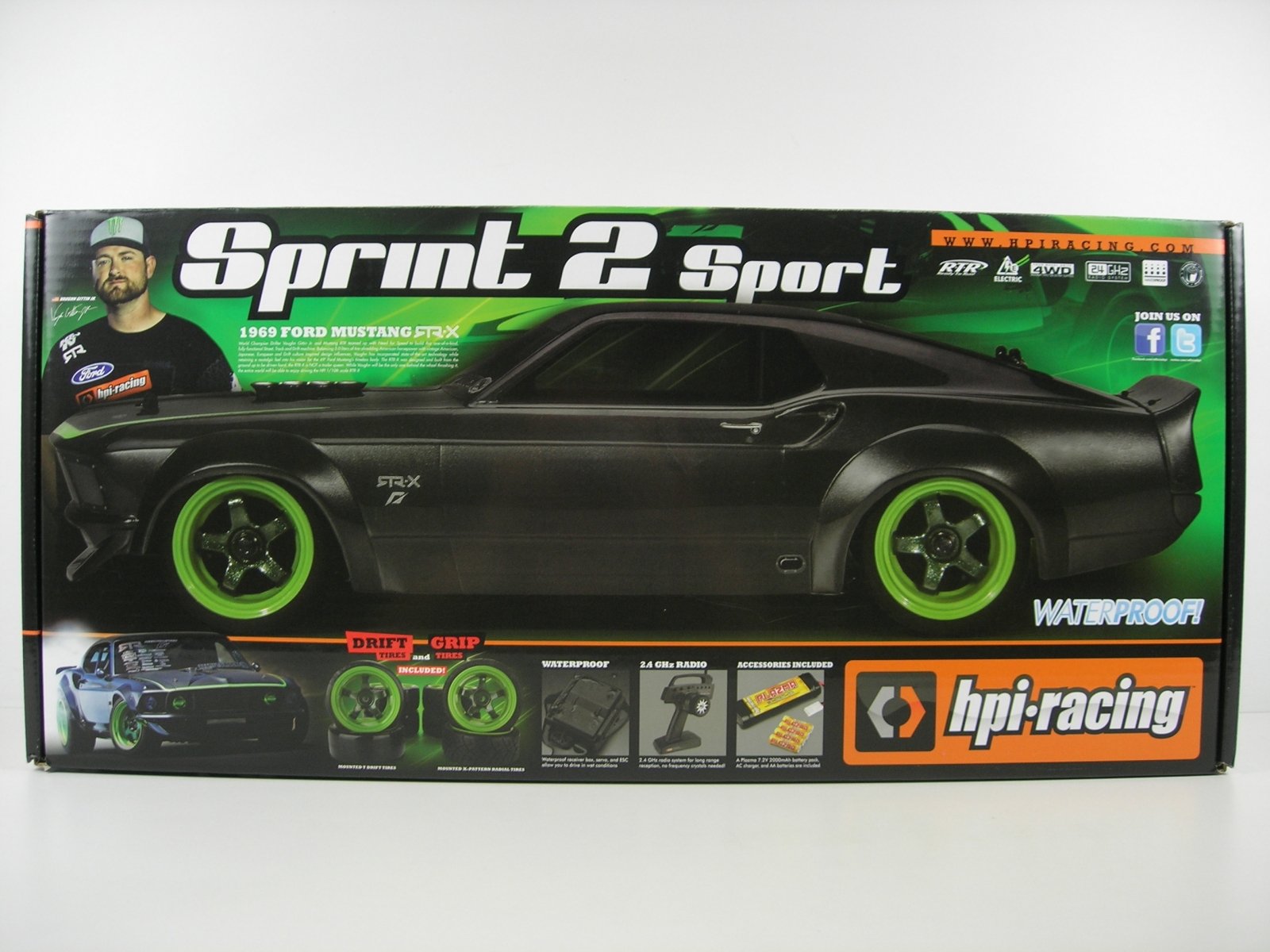 Купить дрифт машинку HPI SPRINT 2 MUSTANG 1969 Купить с доставкой